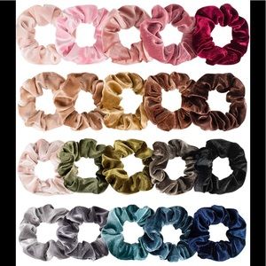 20 pcs. Velvet Hair Scrunchies VSCO ladies women